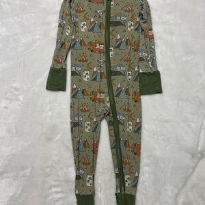 Cozy Kids Adventure Print Footie